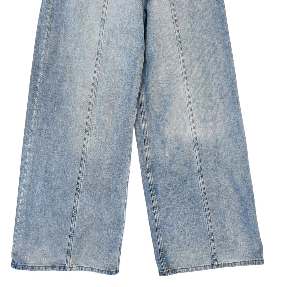 The Drop Jeans Size 26 Women's Frida Light Indigo Relaxed Wide Leg Raver Skater - Picture 8 of 12